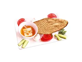 قشطة بالعسل مع روتي